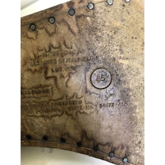 AllSaintsTrait Spectator Two-Toned Brogue Dress Shoes Brown Men's US 12 - Picture 7 of 7